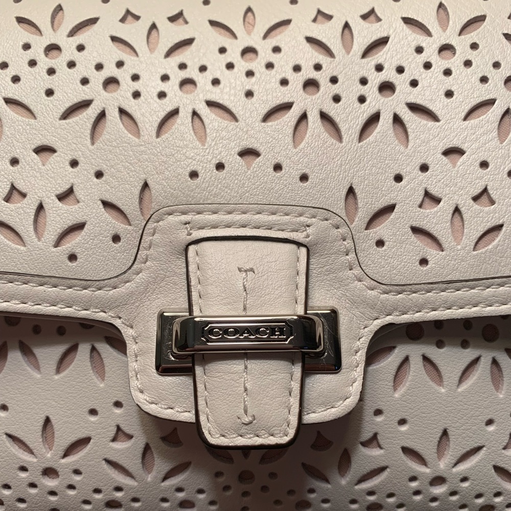 Coach Taylor Eyelet Leather Clutch Wristlet